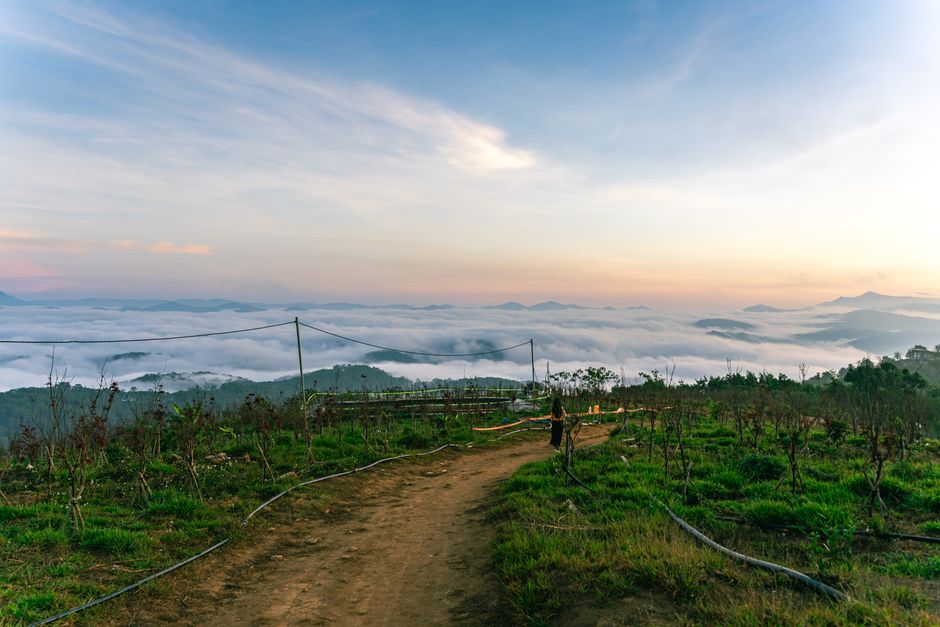 langbiang mountain sunrise