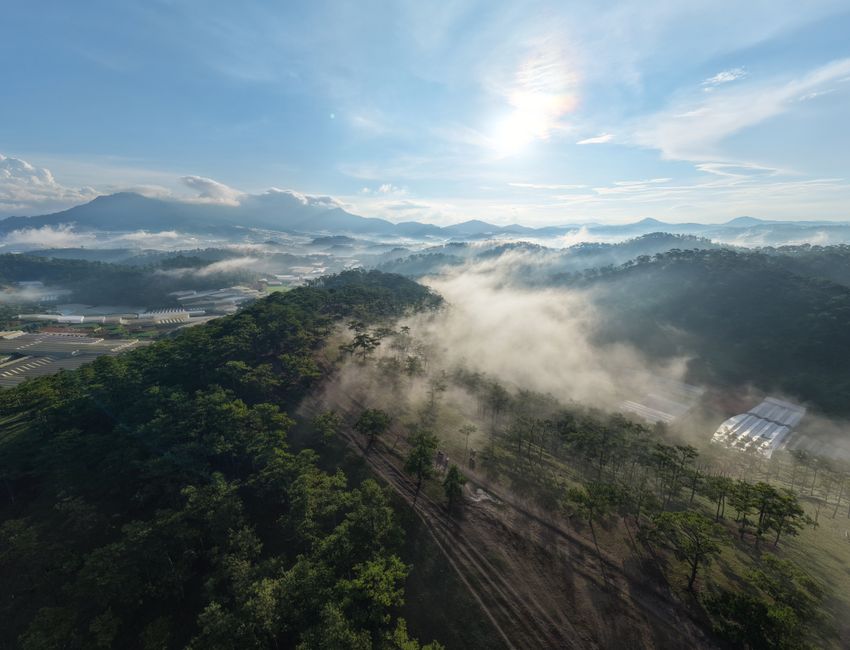 langbiang mountain sunrise