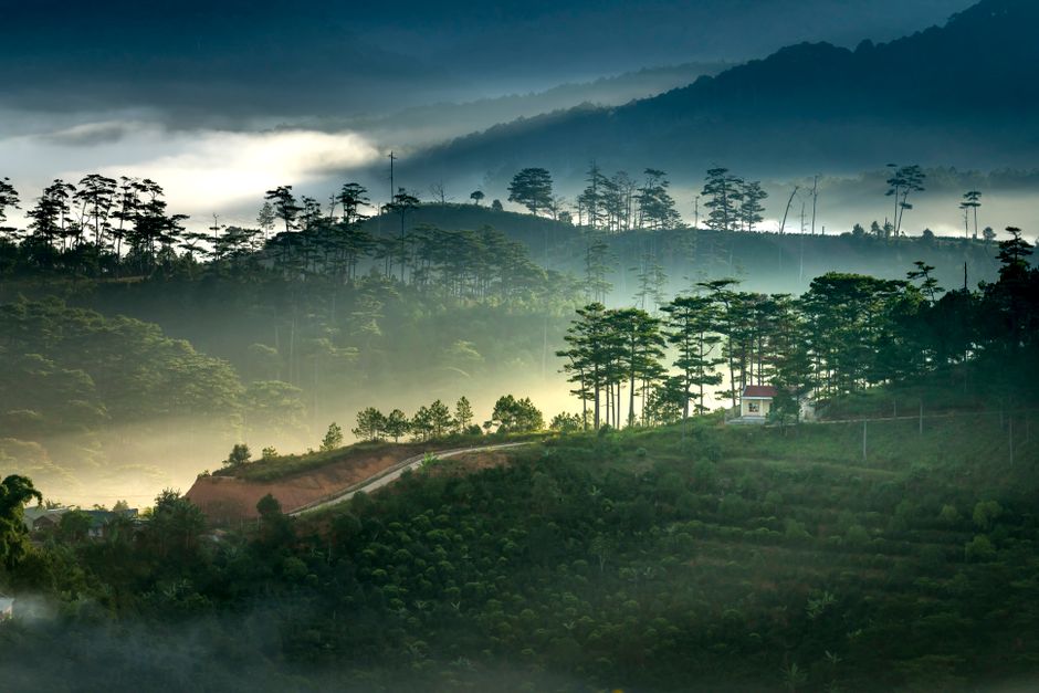 langbiang mountain sunrise